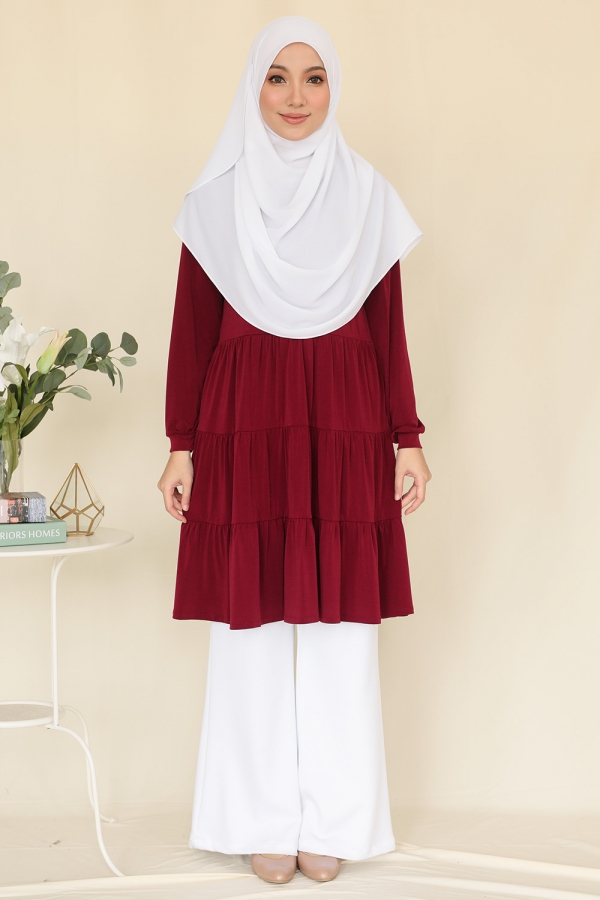 Qalam Blouse - Maroon Qalam Blouse - Maroon